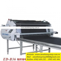 Máy trãi vải Eda ED-B36 ,máy trãi vải tự động chuyên dùng cho vải dệt thoi ,khổ vải 1900mm hoặc 2100mm ,đường kính cuộn vải 500mm ,trọng lượng cuộn vải 80kg ,khổ bàn 2130mm hoặc 2330mm